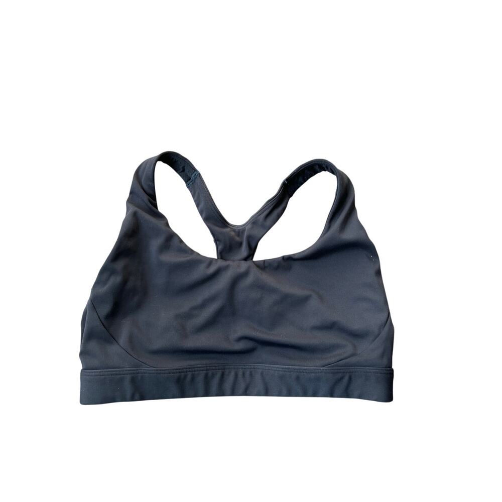 Athleta Women's Size Medium Solid Black Racerback Sports Bra